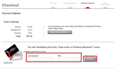 Redeem GameStop code on GameStop